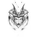 it should a tatto on the forearm should cover circular. it should should show Aries and lord shive tattoo design idea