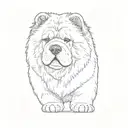 chow chow tattoo design idea