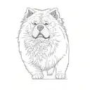 chow chow tattoo design idea
