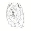 chow chow tattoo design idea