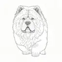 chow chow tattoo design idea