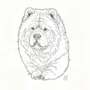 chow chow tattoo design idea