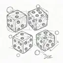 dice tattoo design idea