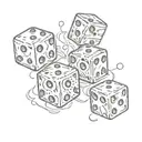 dice tattoo design idea