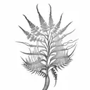 Fern Tree tattoo design idea