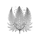 Fern Tree tattoo design idea