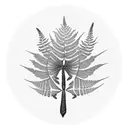 Fern Tree tattoo design idea