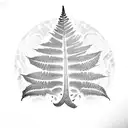 Fern Tree tattoo design idea