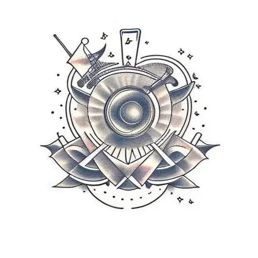 Musical Patterns tattoo design idea