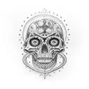 memento mori tattoo design idea