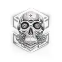 memento mori tattoo design idea