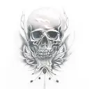 memento mori tattoo design idea