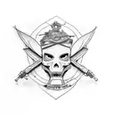 Sculpture-type crane with the phrase "memento mori" engraved on the forehead tattoo design idea