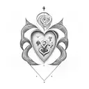 Love Always with a lifeline tattoo design idea