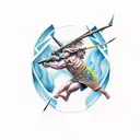 badass sagittarius archer tattoo design idea