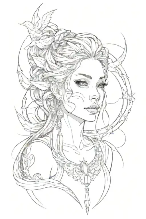 elaine tattoo design idea