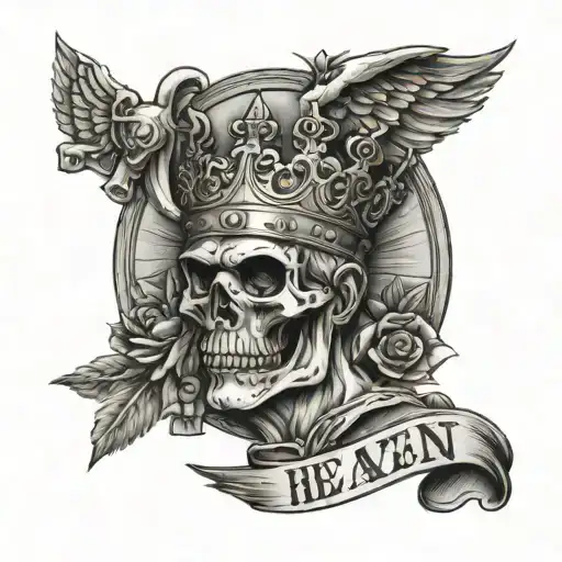 citizen of heaven - in his service - loyal to the King  tattoo design idea