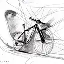 mountain bike frame tattoo design idea