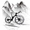 mountain bike frame tattoo design idea