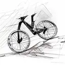 mountain bike frame tattoo design idea