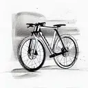 mountain bike frame tattoo design idea