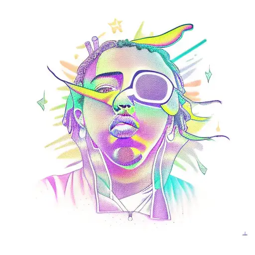 juice wrld  tattoo design idea