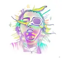 juice wrld  tattoo design idea