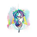 juice wrld  tattoo design idea