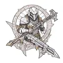 destiny 2 hunter tattoo design idea