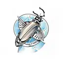 june bug tattoo design idea