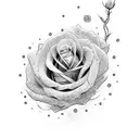 Messi roses tattoo design idea