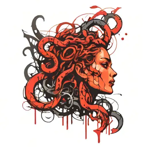 Medusa tattoo design idea