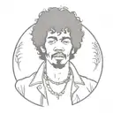 jimi hendrix jacket tattoo design idea