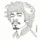 jimi hendrix jacket tattoo design idea