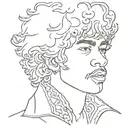 jimi hendrix jacket tattoo design idea
