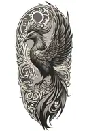 pheonix tattoo design idea
