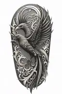 pheonix tattoo design idea