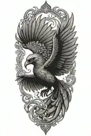 pheonix tattoo design idea