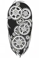 gears tattoo design idea