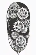 gears tattoo design idea