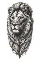 lion tattoo design idea