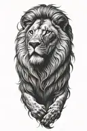 lion tattoo design idea