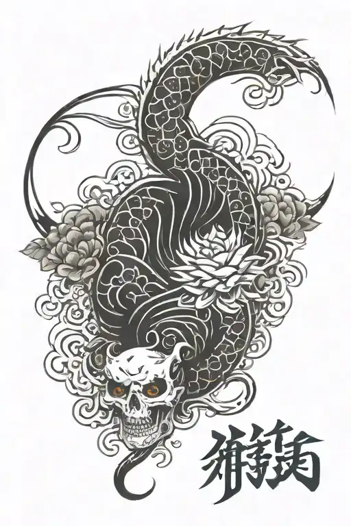 Rest in peace love and prosperity tattoo design idea