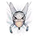 firefly in the night tattoo design idea