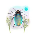 firefly in the night tattoo design idea