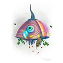 firefly in the night tattoo design idea