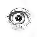 eye that's crying  tattoo design idea