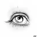 eye that's crying  tattoo design idea