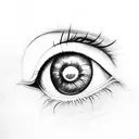 eye that's crying  tattoo design idea
