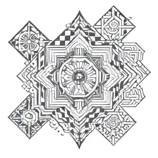 berber minimal tattoo design idea